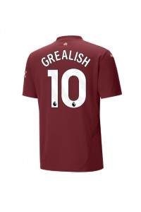 Manchester City Jack Grealish #10 Jalkapallovaatteet Kolmaspaita 2024-25 Lyhythihainen